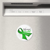 Aimant Ribbon de sensibilisation à la santé mentale (In Situ (Lave-vaisselle))