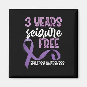Aimant Ribbon de sensibilisation à l'épilepsie 3 ans Sais