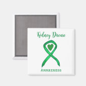Aimant Ribbon de sensibilisation aux maladies du rein Mag (Recto/Verso)