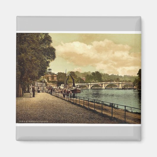 Aimant Richmond, le pont, Londres et banlieue, Angleterre (Devant)