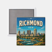 Aimant Richmond Virginie Capitol Square (Recto/Verso)