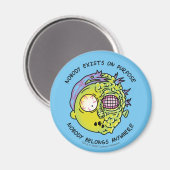 Aimant RICK ET MORTY™ | Citation de vol Stylisé Morty (Recto/Verso)