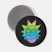 Aimant RICK ET MORTY™ | Rainbow Rick Head motif (Recto/Verso)