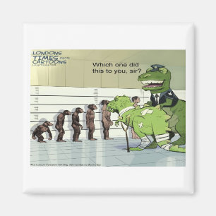 Aimant Rick London Drôle de dinosaure police lineup 