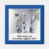 Aimant Rick London Funny Silverware Police (Devant)