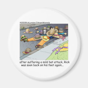 Aimant Rick subit une attaque de chapeau Cartoon Cadeaux 