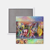 Aimant RIDERS DANS le détail de la nuit (Recto/Verso)