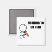 Aimant Rien À Faire Ici Rage Face Meme (Recto/Verso)