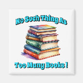 Aimant Rien de tel que trop de livres! (Devant)