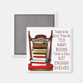 Aimant Rien De Tel Que Trop De Livres (Recto/Verso)