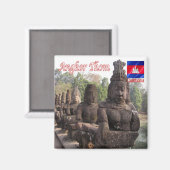 Aimant Rif. KH Cambodge, Angkor Thom, Frigo (Recto/Verso)