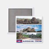 Aimant Rif. KH Cambodge, Angkor Thom, Frigo (Recto/Verso)