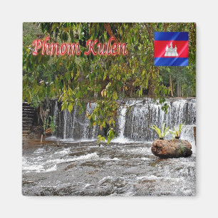 Aimant Rif. KH Cambodge - Cascade à Phnom Kulen