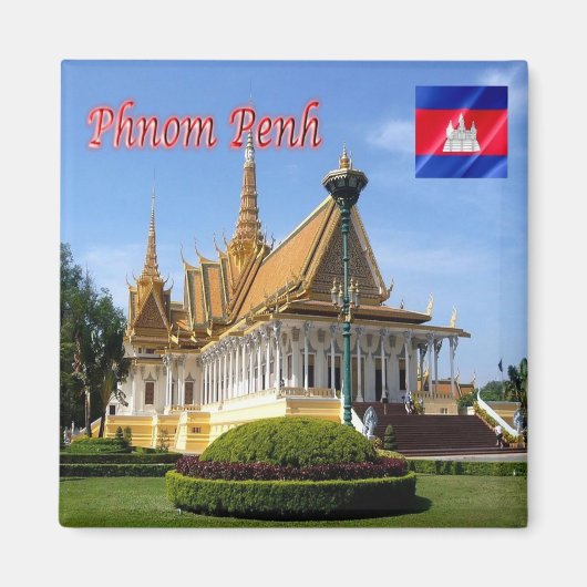 Aimant Rif. KH Cambodge, Phnom Penh, Place Royale (Devant)