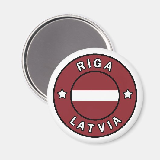 Aimant Riga Lettonie (Recto/Verso)