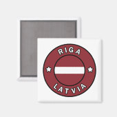 Aimant Riga Lettonie (Recto/Verso)