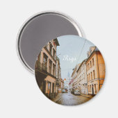 Aimant Riga, Lettonie, paysage urbain (Recto/Verso)