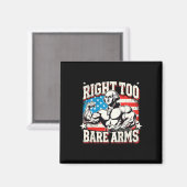 Aimant Right To Bare Arms George Washington Bodybuilder G (Recto/Verso)