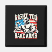 Aimant Right To Bare Arms George Washington Bodybuilder G (Devant)