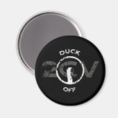 Aimant Rigolo Oldtimer 2cv Duck Off Statement (Recto/Verso)