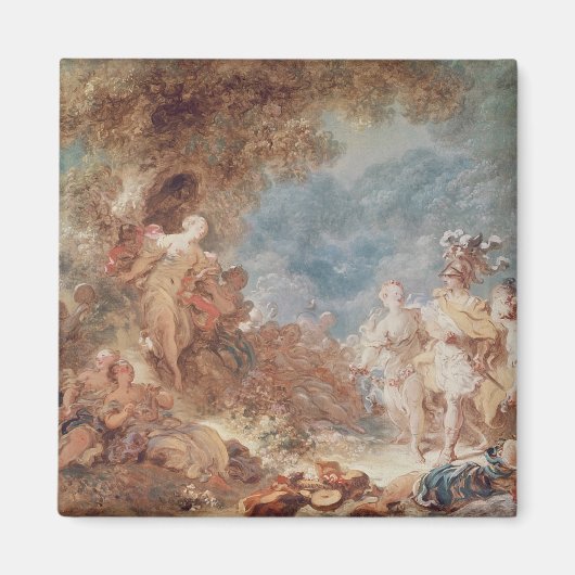 Aimant Rinaldo dans les jardins d'Armida (Devant)