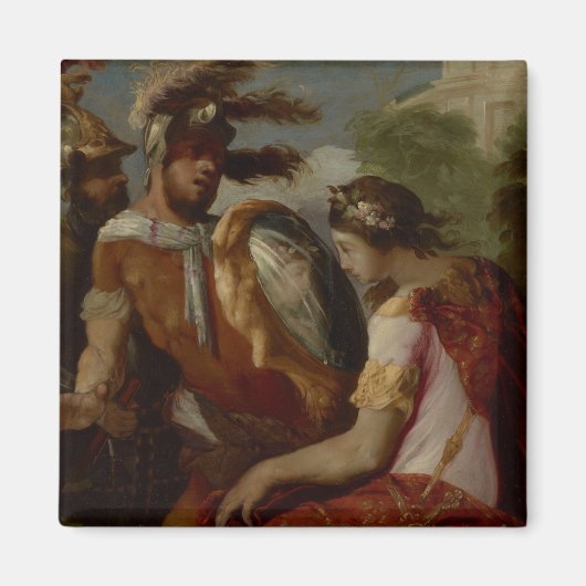 Aimant Rinaldo et le bouclier miroir, c.1650-55 (Devant)