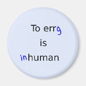 Aimant Ring drôle erg est une citation inhumaine rowers (Devant)