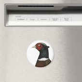 Aimant Ringneck Pheasant Head (In Situ (Lave-vaisselle))