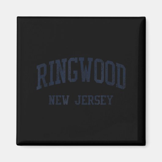 Aimant Ringwood Nj Jn5 Vintage Athletic Blue Design  (Devant)