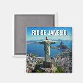 Aimant Rio de Janeiro Christ rédempteur (Recto/Verso)