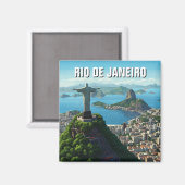 Aimant Rio de Janeiro Christ rédempteur (Recto/Verso)