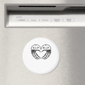 Aimant Rip, Conception En Forme De Coeur Faite De Gravest (In Situ (Lave-vaisselle))