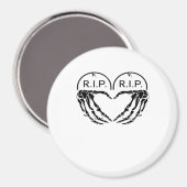 Aimant Rip, Conception En Forme De Coeur Faite De Gravest (Recto/Verso)