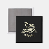 Aimant Rippit Frog Stoner Fumeur de Weed Drôle (Recto/Verso)