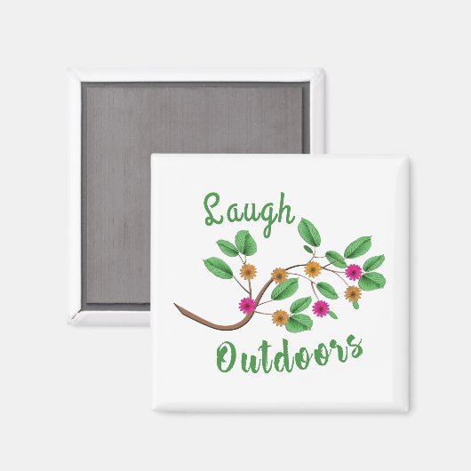 Aimant Rire à l'extérieur (Recto/Verso)