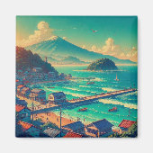 Aimant Rivage serein de Fuji (Devant)