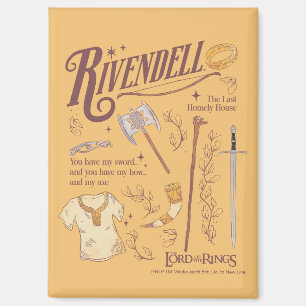 Aimant RIVENDELL™ Collage Aquarelle Graphique