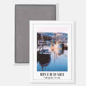 Aimant River Dart, ruisseau Galmpton, Devon, Angleterre (Recto/Verso)
