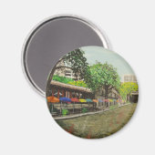 Aimant River Walk San Antonio, TX Peinture (Recto/Verso)