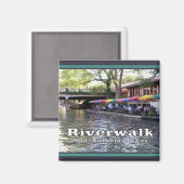 Aimant Riverwalk, San Antonio, TEXAS (Recto/Verso)