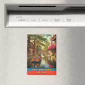 Aimant Riverwalk San Antonio Texas Travel (In Situ (Lave-vaisselle))