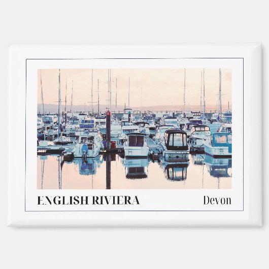 Aimant Riviera anglaise, Torquay, Devon, Angleterre (Recto)