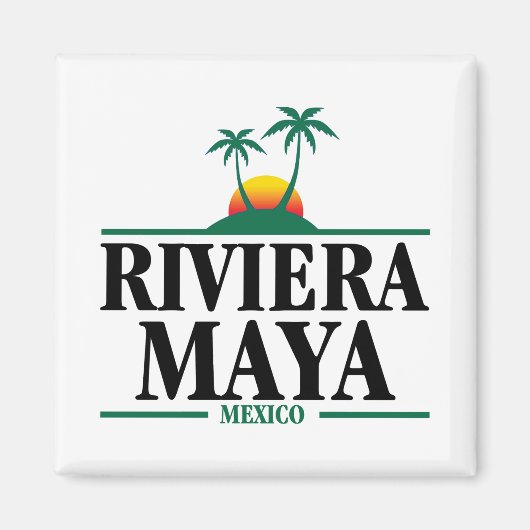 Aimant Riviera Maya Mexique (Devant)