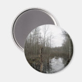 Aimant Rivière à travers la nature sauvage (Recto/Verso)