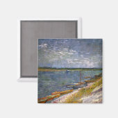 Aimant Rivière avec bateaux à rames par Vincent van Gogh (Recto/Verso)