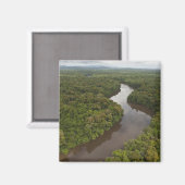 Aimant Rivière Essequibo, plus long fleuve de Guyane, et (Recto/Verso)