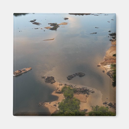 Aimant Rivière Essequibo, rivière la plus longue du Guyan (Devant)