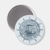 Aimant Rivière Mississippi. Voyages. Aventure. Découverte (Recto/Verso)