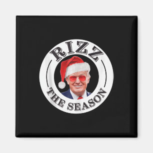 Aimant Rizz La Saison Drôle Trump Noël Père Noël Pajama