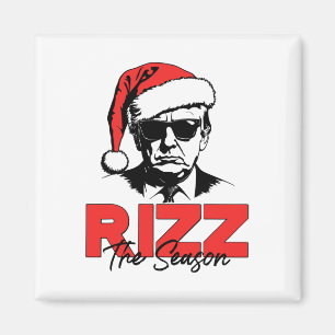 Aimant Rizz La Saison Noël Humoristique Trump 2024 Sant